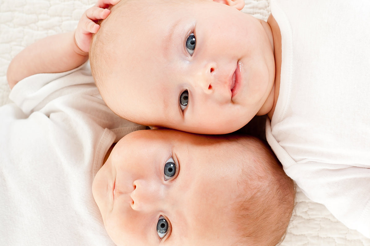 Babies Laying Head to Head Babies Laying Head to Head