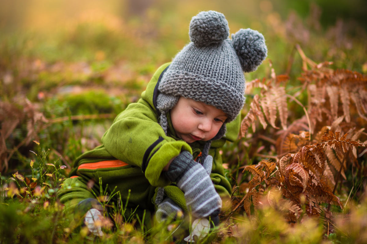 Baby Sitting in Field Baby Sitting in Field